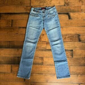 y2k low rise straight leg jeans size 5/6